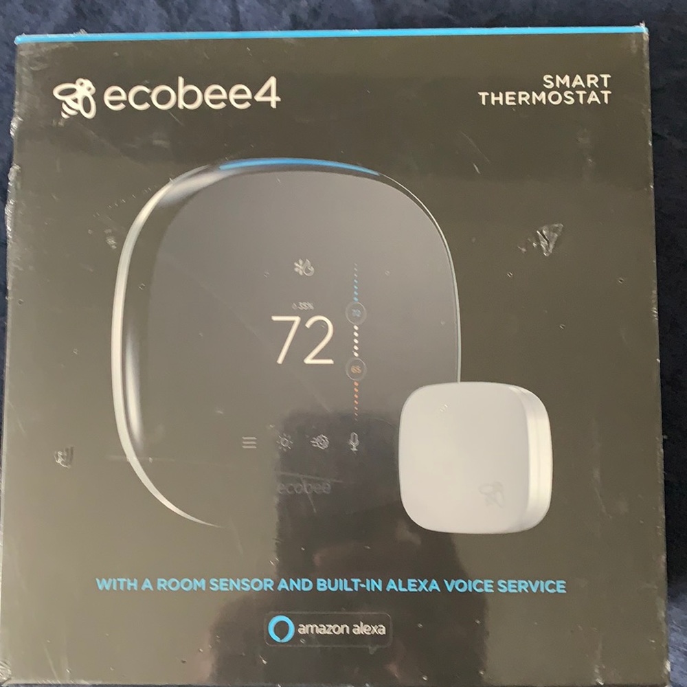 Ecobee4 Black Thermostat- Brand New